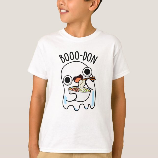 Camiseta Boo-don Funny Ghost Udon Pun (Frente)