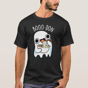 Camiseta Boo-don Funny Ghost Udon Trocadilho Escuro BG