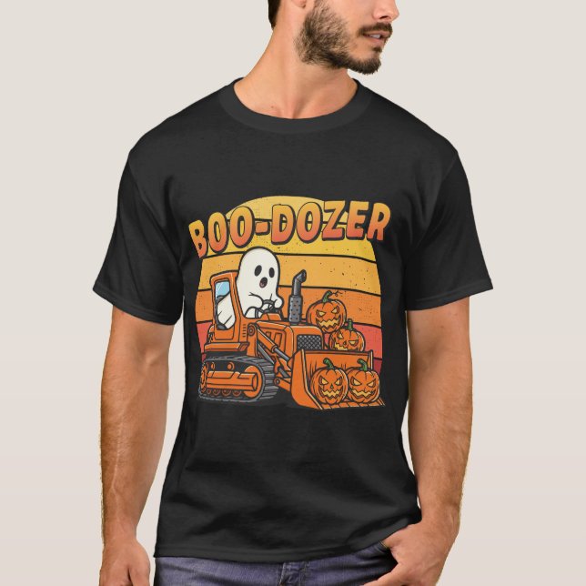 Camiseta Boo Dozer Ghost Funny Halloween (Frente)