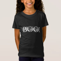Boo em letras interessantes para o Halloween