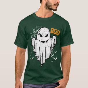 Camiseta Boo Engraçado Boo Ghost Bats Trick Ou Treine Hallo
