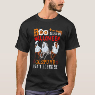 Camiseta Boo Este É O Meu Figurino De Halloween Três Cavalo