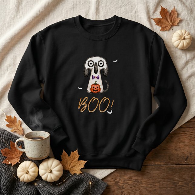 Camiseta BOO Fantasma Bonito Halloween (Criador carregado)