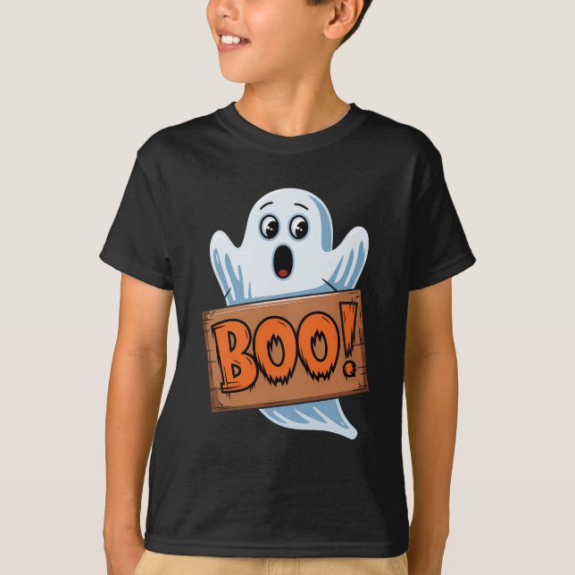 Camiseta Boo Fantôme d'halloween (Frente)