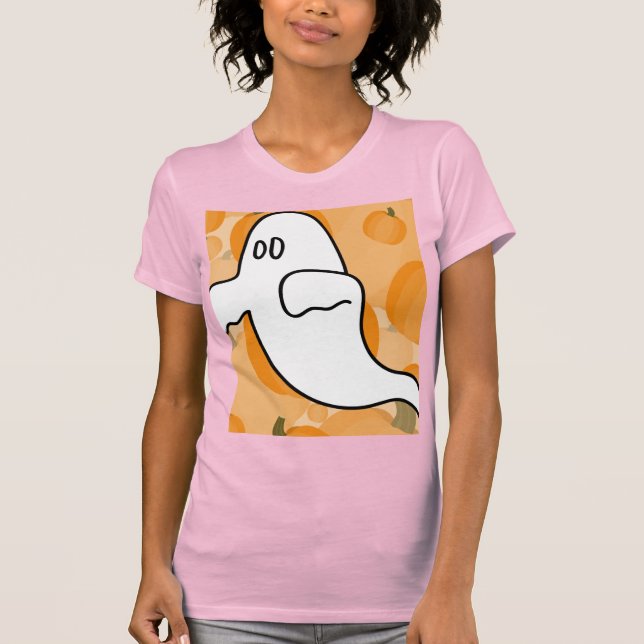 Camiseta Boo Feliz Dia das Bruxas (Frente)