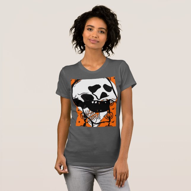 Camiseta Boo Feliz Dia das Bruxas (Frente Completa)