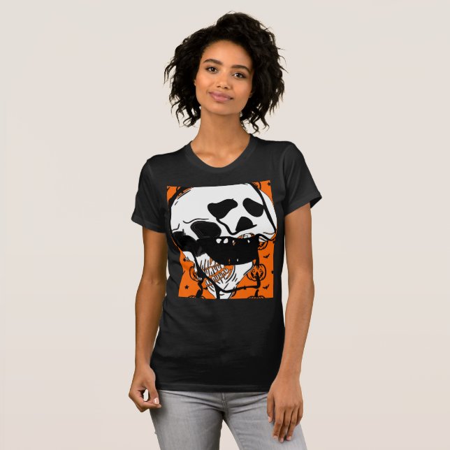 Camiseta Boo Feliz Dia das Bruxas (Frente Completa)