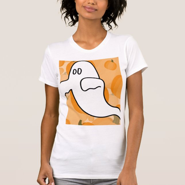 Camiseta Boo Feliz Dia das Bruxas (Frente)