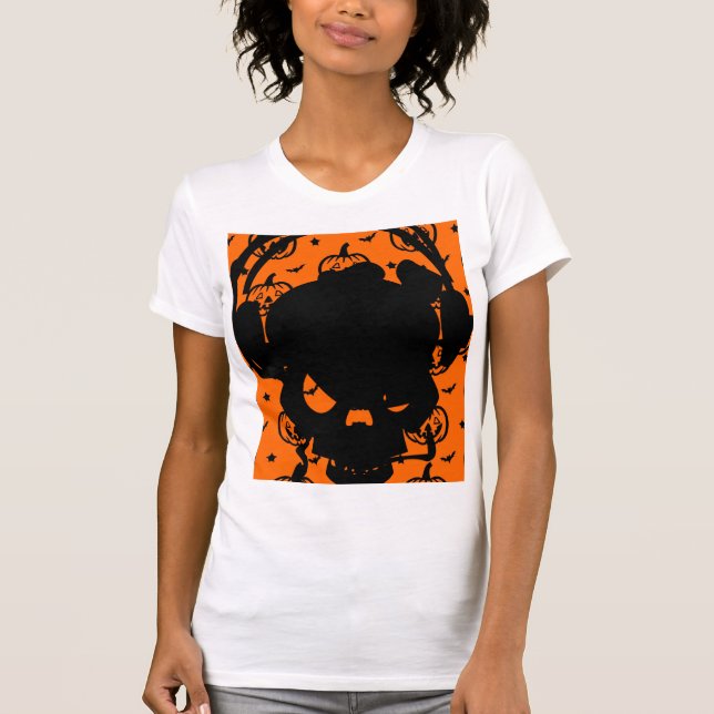 Camiseta Boo Feliz Dia das Bruxas (Frente)