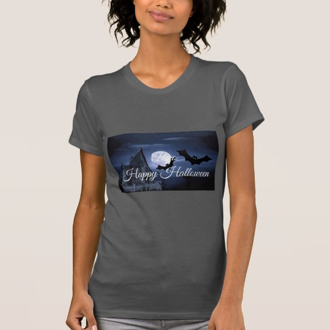 Camiseta Boo Feliz Dia das Bruxas (Frente)