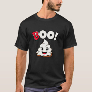 Camiseta Boo - Feriado de Halloween Fofa Poo em Fantasia de