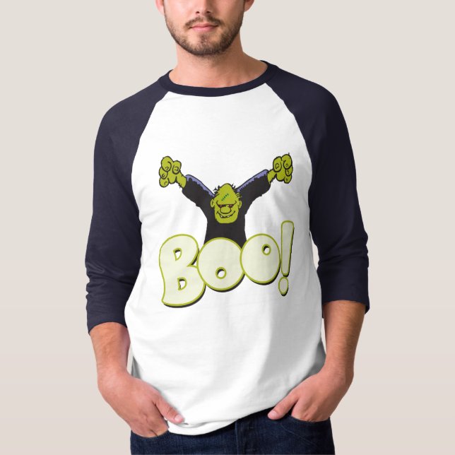 Camiseta Boo Frankie Monster Halloween (Frente)