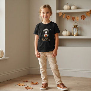 Camiseta BOO Garotas Fantasmas Fofas Festa de Halloween