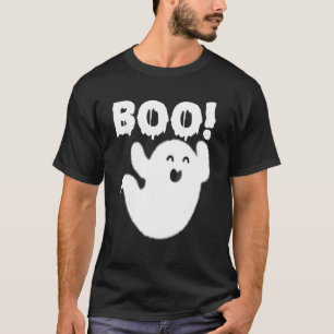 Camiseta Boo Ghost Halloween Figurume Ghost Men Mulheres K