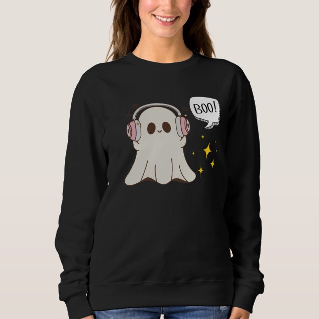 Camiseta Boo Ghost Musical Halloween (Frente)