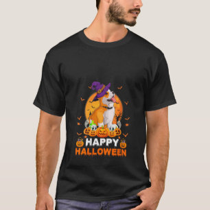 Camiseta Boo Ghost Scary Pumpkin Moon Witch Welsh Corgi