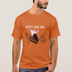 Camiseta Boo Gie No Spooky Engraçado Ghost Mummy Tee