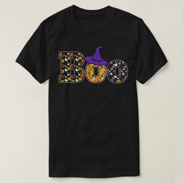 Camiseta Boo Halloween (Frente do Design)