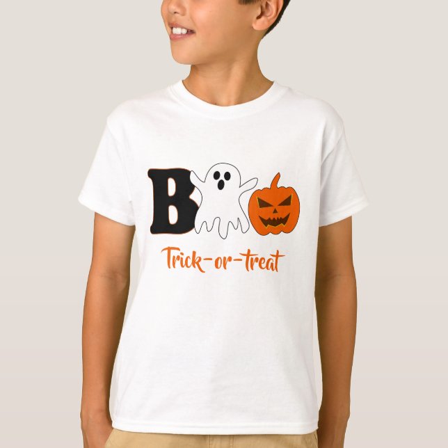 Camiseta Boo Halloween (Frente)