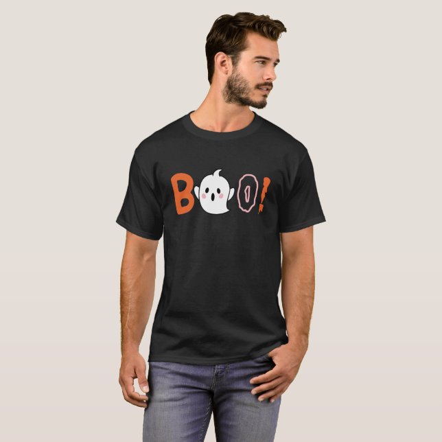 Camiseta BOO! Halloween (Frente Completa)