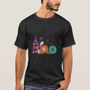 Camiseta Boo Halloween Com O Chapéu De Bruxa Ghost Pumpkin