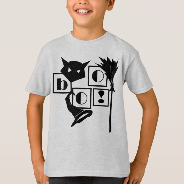 Camiseta Boo! Halloween divertido (Frente)