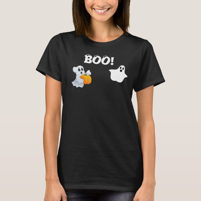 Camiseta Boo Halloween feminino (Frente)