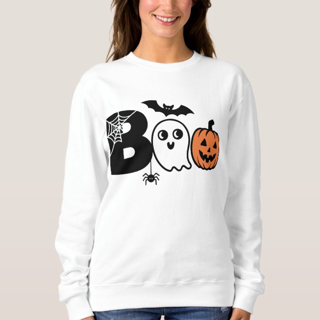 Camiseta Boo Halloween Jumper (Frente)