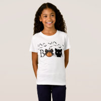 Boo Halloween Pumpkin Black Cat