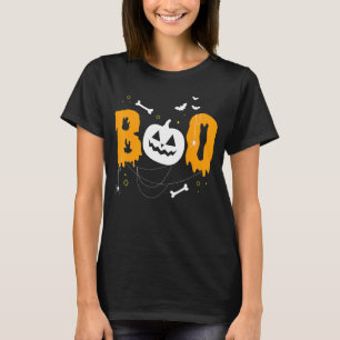 Camiseta Boo Halloween Pumpkin Carnaval do Dia das Bruxas 5
