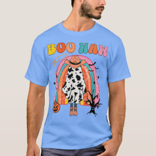Camiseta Boo Haw Cowboy Halloween Cowgirl Ghost Western Ret