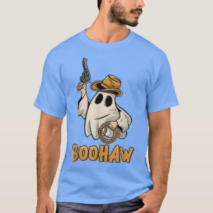 Camiseta Boo HAW Cowboy Retro Western Ghost Halloween Party