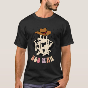 Camiseta Boo Haw Ghost Western Cowboy Cowgirl Engraçado Hal