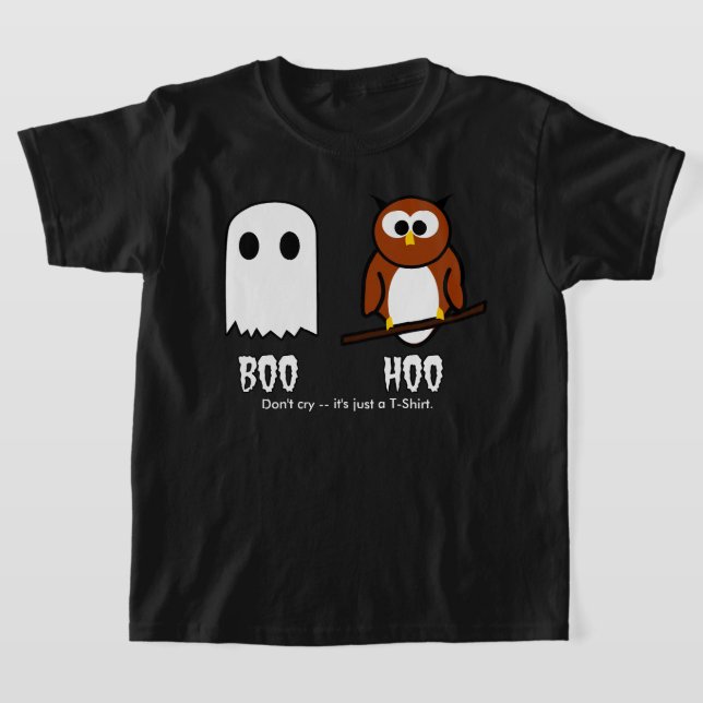 Camiseta Boo Hoo Ghost and Owl (Postura )