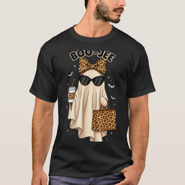 Camiseta Boo Jee Boujee Ghost Halloween October Vibes Soky  (Frente)