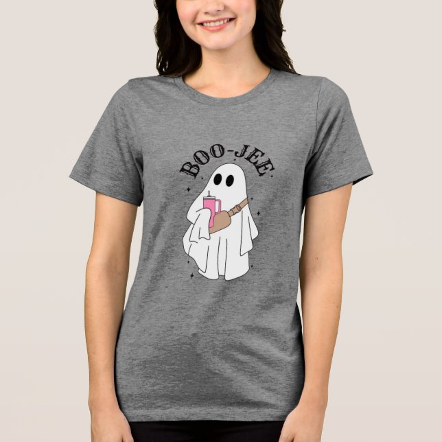 Camiseta Boo JEE Divertido Halloween  (Frente)
