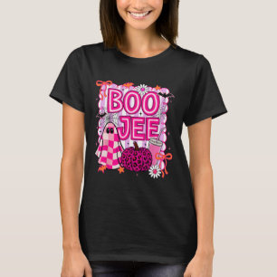 Camiseta Boo Jee Ghost Coffee Coquette Halloween Girl W