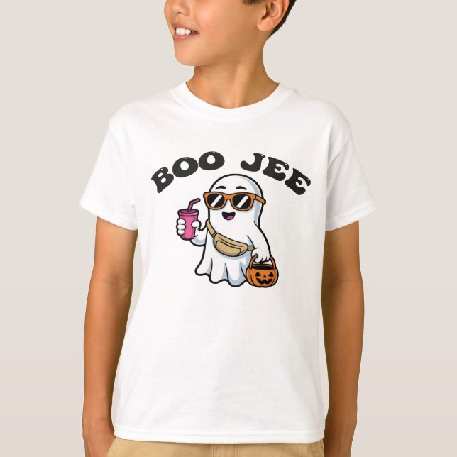 Camiseta BOO-JEE Ghost – Funny Boujee Halloween Design (Frente)