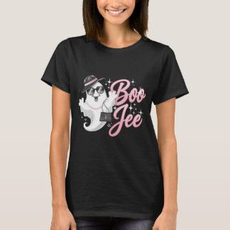Camiseta Boo Jee Halloween Boujee Boo Jee Ghost Rosa T-Shir