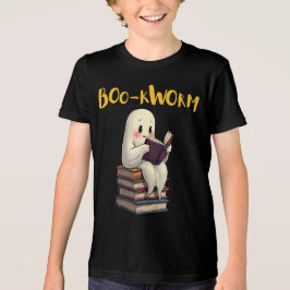 Camiseta Boo-kworm Leia mais livros Ghost Lendo Halloween