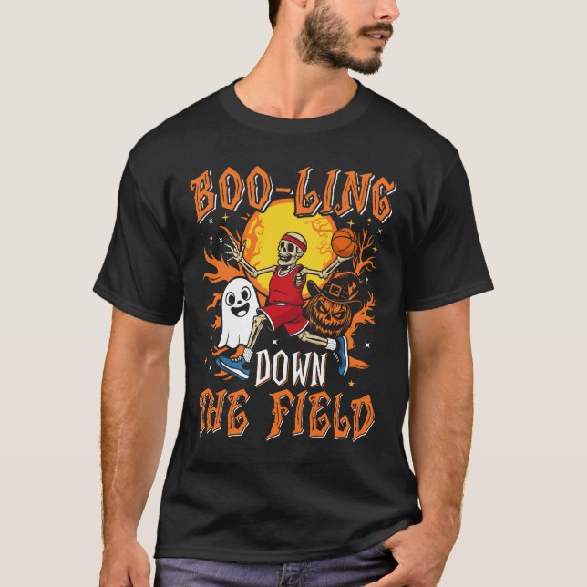 Camiseta Boo - Ling The Field Sports Halloween (Frente)