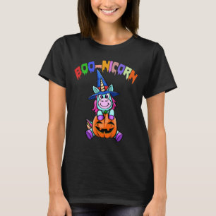 Camiseta Boo NicornHalloween Mulheres Assustadas Loucas