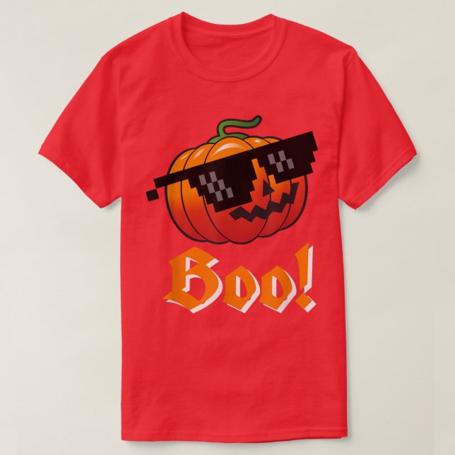 Camiseta Boo Orange Pumpkin (Frente do Design)
