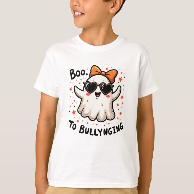 Camiseta Boo para Fantasma Bonito Amargo Moldado (Frente)