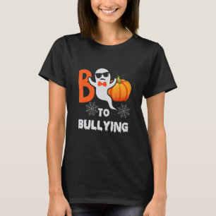 Camiseta Boo Para O Fantasma Abusante Pumpkin Laranja Anti