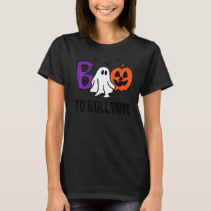 Camiseta Boo Para O Fantasma Abusante Pumpkin Laranja Anti 