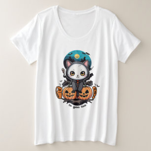 Camiseta Boo para você também Gatos de Gato Bonito e Pump