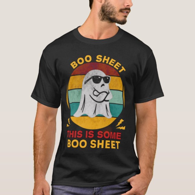 Camiseta boo sheet esta é uma folha (Frente)