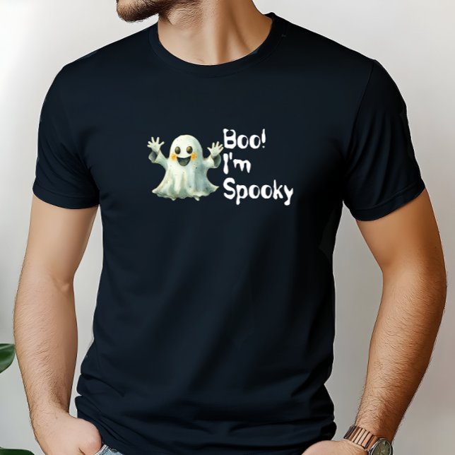 Camiseta Boo! Sou fantasma Spooky (Criador carregado)