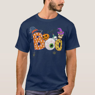 Camiseta Boo Spiders Pumkin & Witch Hallow